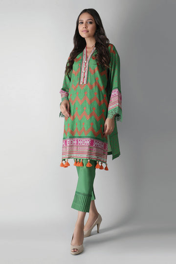 Khaadi I21213 Green Summer Lawn 2021